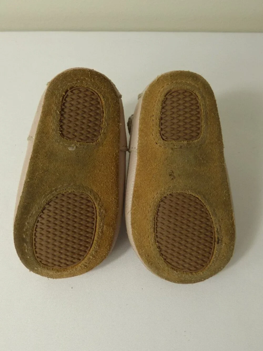 Zutano Genuine Leather Blush Mary Janes, Size 12 Months